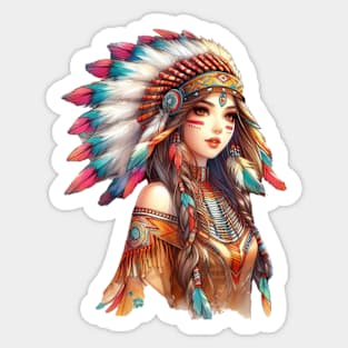 Native American, Beauty, Earth | Catsie Cat Sticker